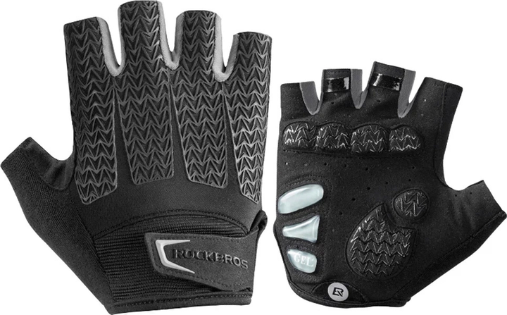 Rękawiczki rowerowe Rockbros z wkładkami żelowymi S169BGR L Gray (5907769312816) - obraz 2