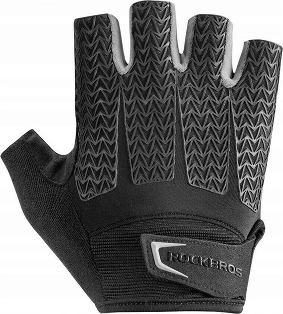 Rękawiczki rowerowe Rockbros z wkładkami żelowymi S169BGR XL Gray (5907769312809) - obraz 1