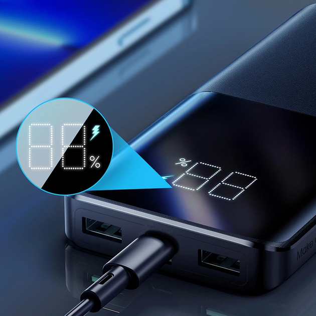 Павербанк Joyroom 10000mAh 22.5W PD QC3.0 Black (JR-QP191) - зображення 4
