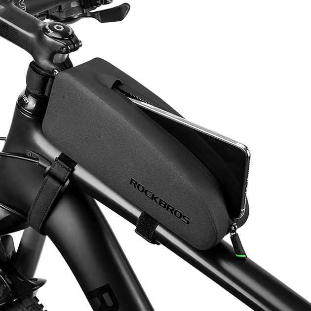 Велосумка RockBros AS-019 Bicycle Frame Bag Waterproof 1.5 l Black (5907769362132) - зображення 2