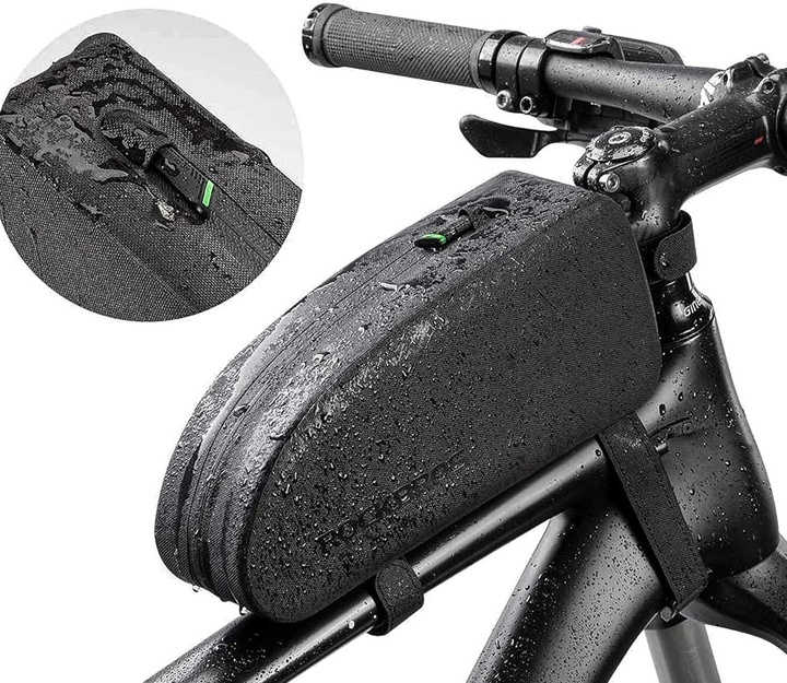 Велосумка RockBros AS-019 Bicycle Frame Bag Waterproof 1.5 l Black (5907769362132) - зображення 4