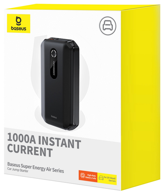 Urządzenie rozruchowe Baseus 10000mAh 12V 1000A/500A Black (C00245501113-00) - obraz 7