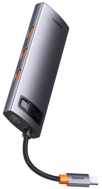Хаб Baseus StarJoy 8in1 USB-C Grey (WKWG080213) - зображення 3