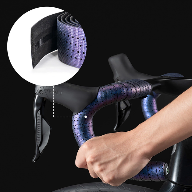 Обмотка керма RockBros Handlebar Tape Perforated Silicone Pink (71240004010) - зображення 2