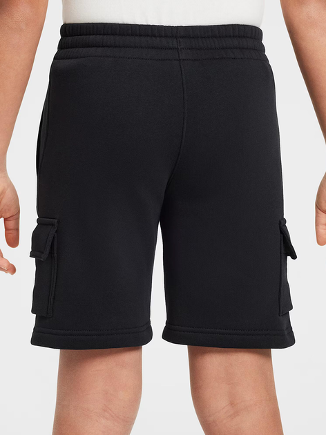 Дитячі трикотажні шорти на резинці для хлопчика Nike B NSW SI FLC Cargo Short BB HV6971-010 122-128 XS Чорні (197861863018) - зображення 2