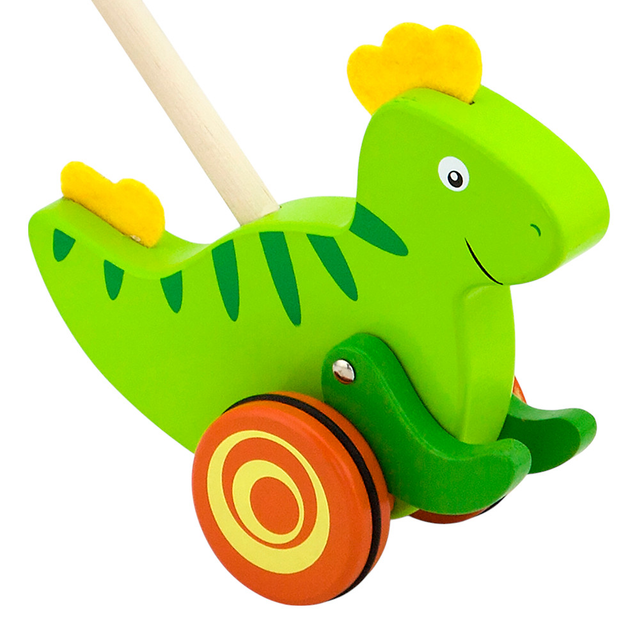 Pchacz drewniany Viga Dinozaur 50963 (6934510509637) - obraz 2