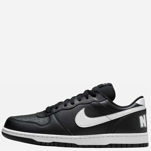 Чоловічі кеди низькі Nike Big Low 355152-016 44.5 (10.5US) Чорні з білим (91201781195) - зображення 3