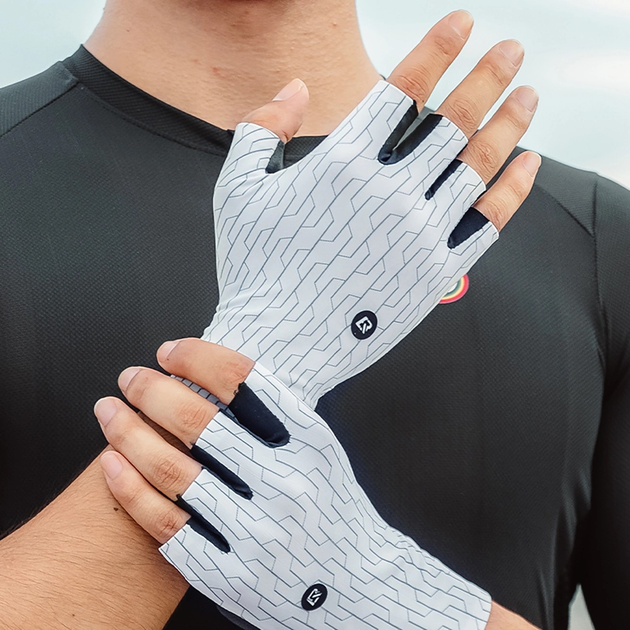 Велорукавички Rockbros для шосе M White/Black (5907769373954) - зображення 3