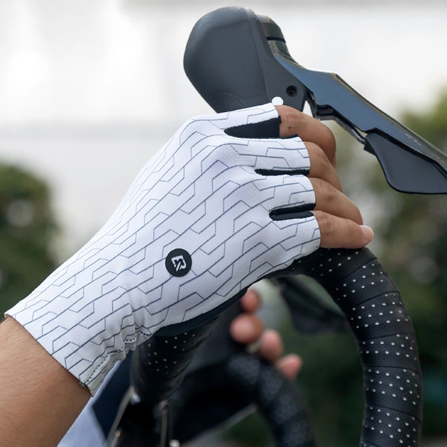 Велорукавички Rockbros для шосе M White/Black (5907769373954) - зображення 4