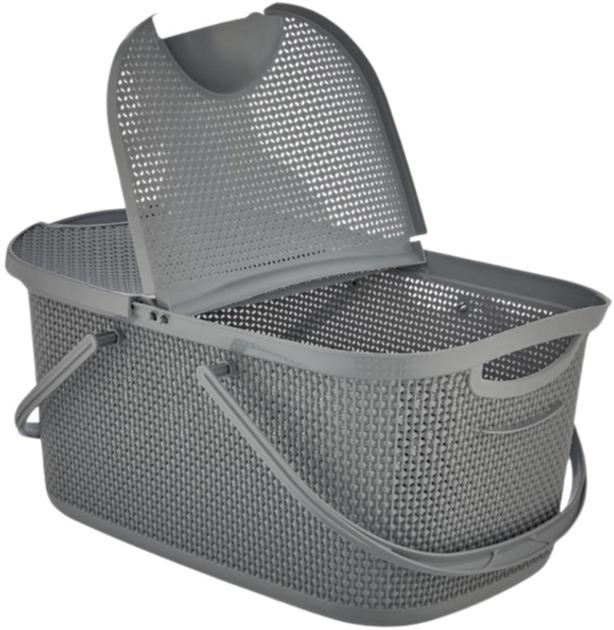 Кошик для пікніка Dempa Plastik Темно-сіра (SU-DP-75ТС) - зображення 3