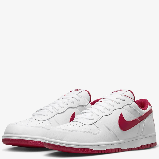 Чоловічі кеди низькі Nike Big Low 355152-150 40.5 (7.5US) Білі з червоним (659658341364) - зображення 2