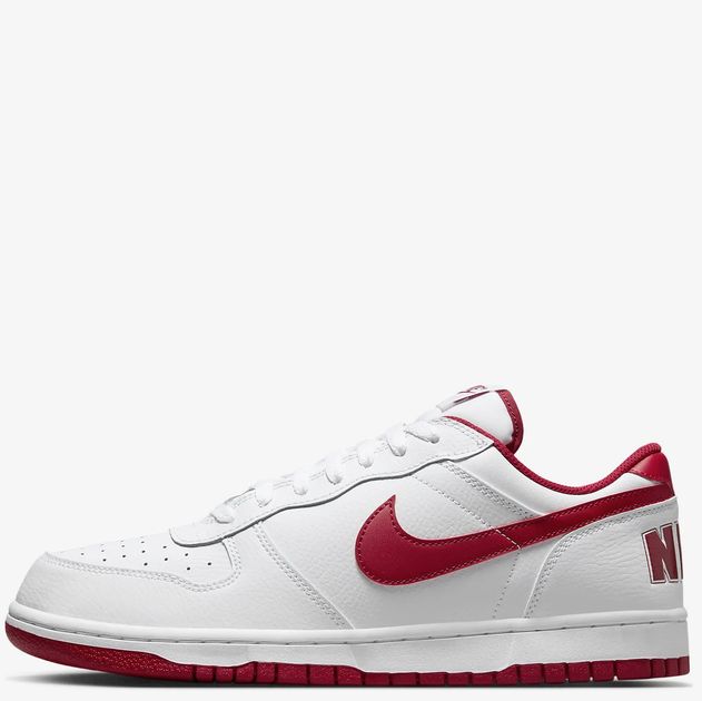 Чоловічі кеди низькі Nike Big Low 355152-150 40.5 (7.5US) Білі з червоним (659658341364) - зображення 3