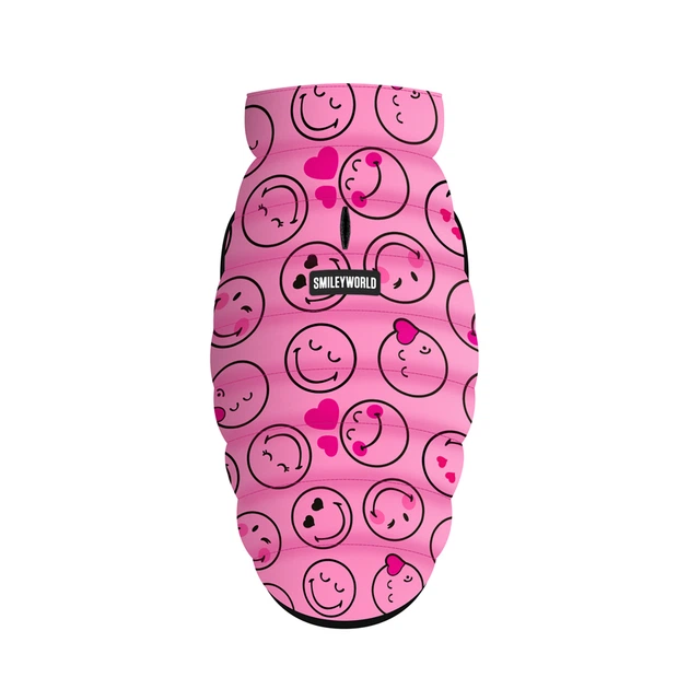 Курточка для собак WAUDOG Clothes малюнок Смайли на рожевому S35 В 47-50 см С 30-33 см Pink (405-0187) - зображення 2