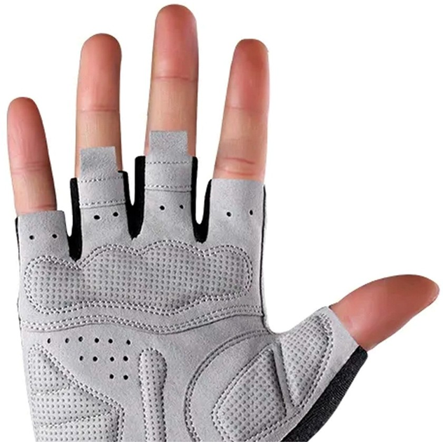 Велорукавички RockBros S109GR L Grey (5907769312632) - зображення 2