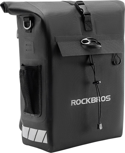 Велосумка RockBros Bike Bag with Backpack Function, Waterproof, with Helmet Attachment 18l Black (30140100001) - зображення 1