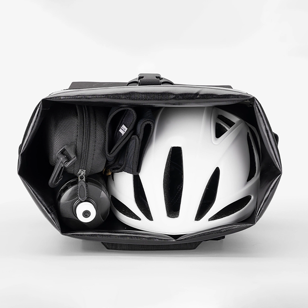 Велосумка RockBros Bike Bag with Backpack Function, Waterproof, with Helmet Attachment 18l Black (30140100001) - зображення 4