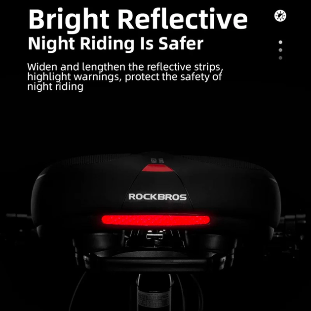 Siodełko rowerowe RockBros AQ-6090R Black-Red - obraz 6