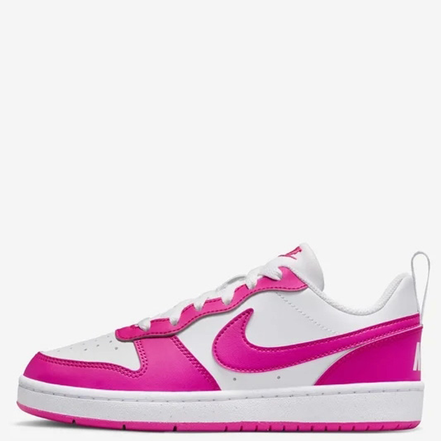 Підліткові кеди для дівчинки Nike Court Borough Low Recraft (GS) DV5456-123 37.5 (5Y US) Білі з рожевим (197859888641) - зображення 3