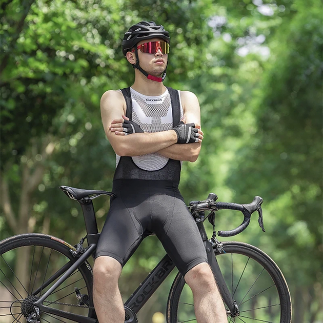 Короткі шорти RockBros Short Bib Shorts with XL Insert Black (RK2002XL) - зображення 15