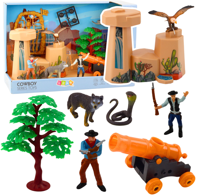 Zestaw kowbojski Lean Toys Dziki Zachód 10 elementów (5905991054450) - obraz 1