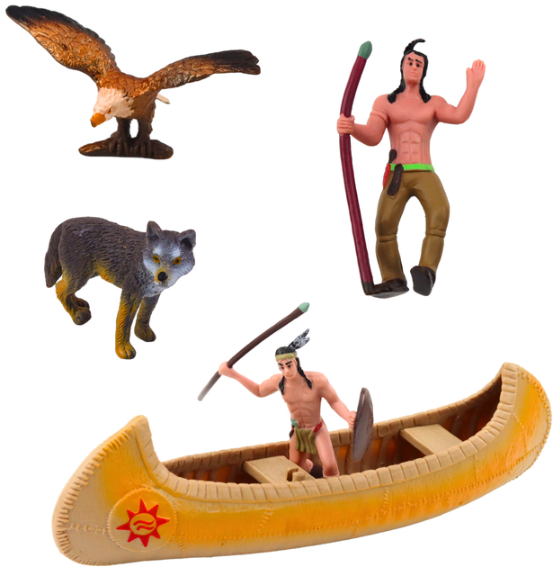 Набір іграшок Lean Toys Indian Village 10 предметів (5905991054467) - зображення 3
