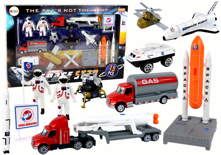 Набір Lean Toys Space 15 предметів (5905679078624) - зображення 1