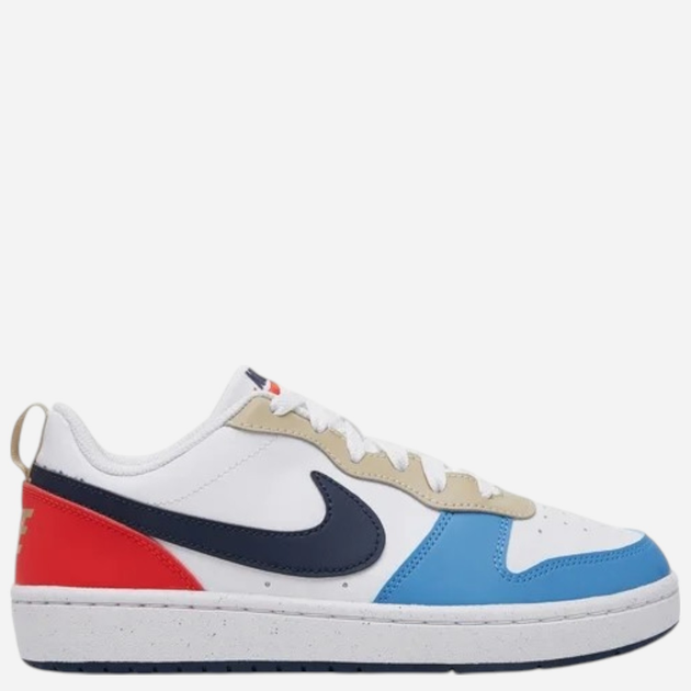 Sneakersy młodzieżowe chłopięce Nike Court Borough Low Recraft (GS) DV5456-124 35.5 (3.5Y US) Białe z niebieskim i czerwonym (197859900114) - obraz 1