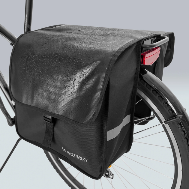 Велосумка Wozinsky WBB34BK на багажник 28 л Black (5907769301353) - зображення 9