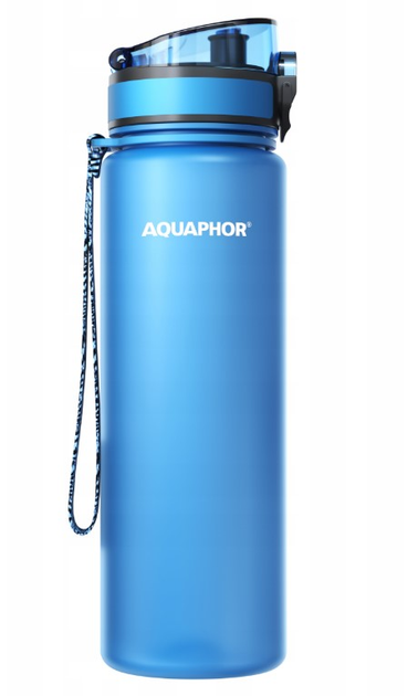 Пляшка для води з фільтром Aquaphor City 800 мл Синя (4744131019543) - зображення 1