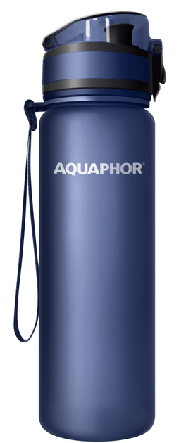 Butelka filtrująca na wodę Aquaphor City 650 ml Granatowa (4744131019499) - obraz 1
