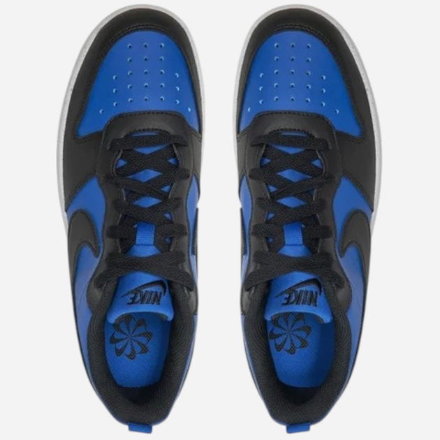 Підліткові кеди для хлопчика Nike Court Borough Low Recraft (GS) HM6293-480 38.5 (6Y US) Сині з чорним (197599027904) - зображення 5