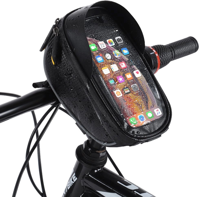 Велосумка Wozinsky WBB16BK на кермо 1 л Black (5907769300585) - зображення 11