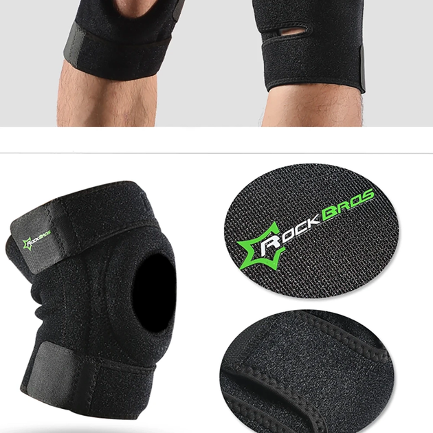Ochraniacz sportowy Rockbros na staw kolanowy L Czarny (LF1106L) - obraz 12
