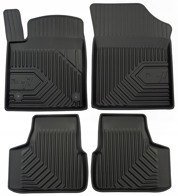 Комплект автомобільних килимків Frogum No.77 для SEAT Mii / Skвідa Citigo / Volkswagen Up! 2011–2019 4 шт (5902643441019) - зображення 1