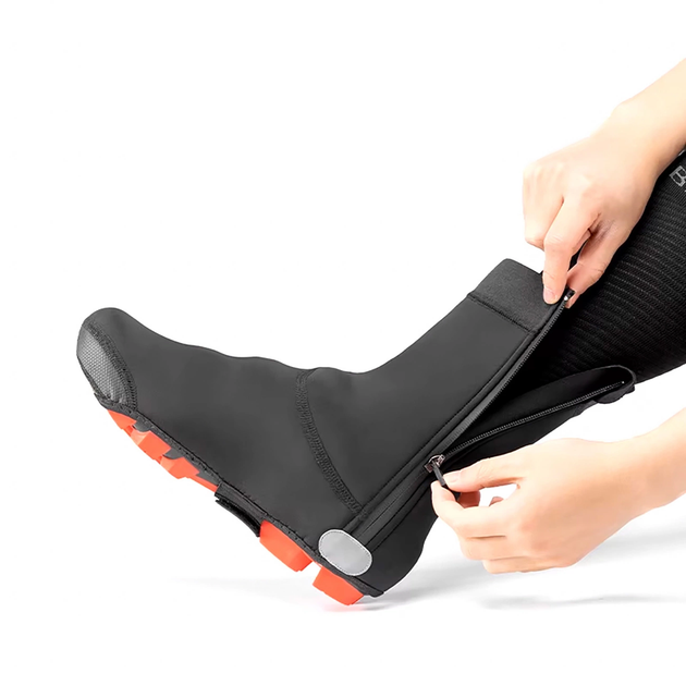 Ochraniacze na buty rowerowe Rockbros L 43-44(EU) Black (LF1104-L) - obraz 2