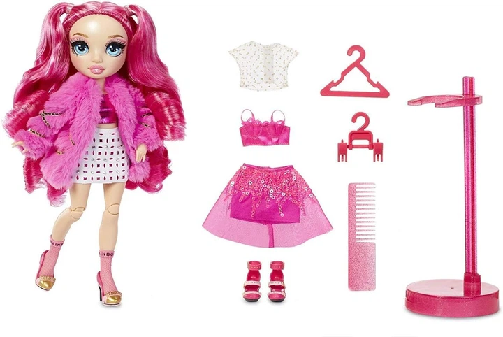 Кукла Рейнбоу Хай Стелла Монро Фуксия Rainbow High S2 Stella Monroe Fuchsia Fashion Doll MGA - Фото 4 Кукла Рейнбоу Хай Стелла Монро Фуксия Rainbow High S2 Stella Monroe Fuchsia Fashion Doll MGA - изображение 4