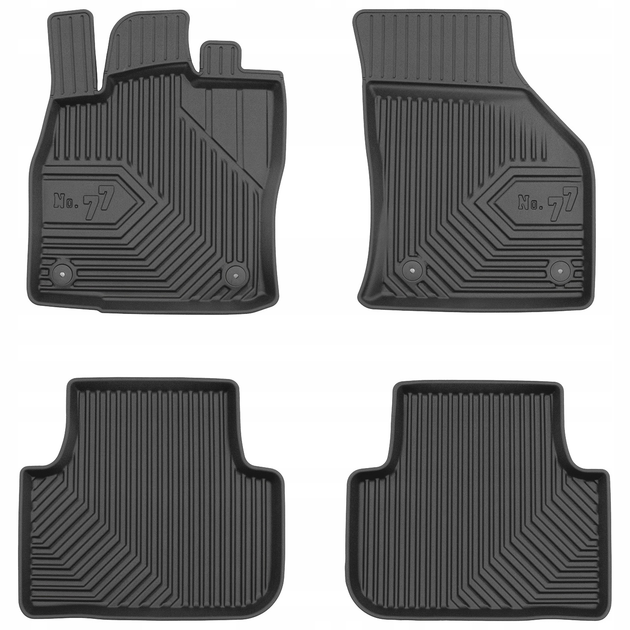 Комплект автомобільних килимків Frogum No.77 для Volkswagen Golf Sportsvan 2014–2020 4 шт (5902643442603) - зображення 1