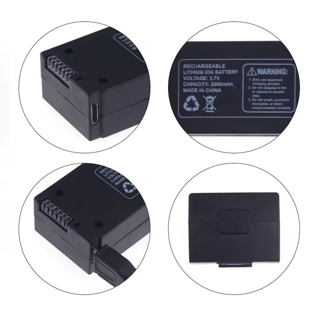 Запасной аккумулятор для квадрокоптера Z908 PRO (2000 mah 3.7V) (Черный) - изображение 6