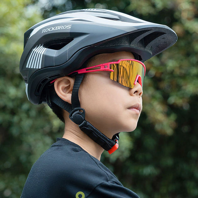 Okulary rowerowe Rockbros UV400 Pink (5907769373169) - obraz 5