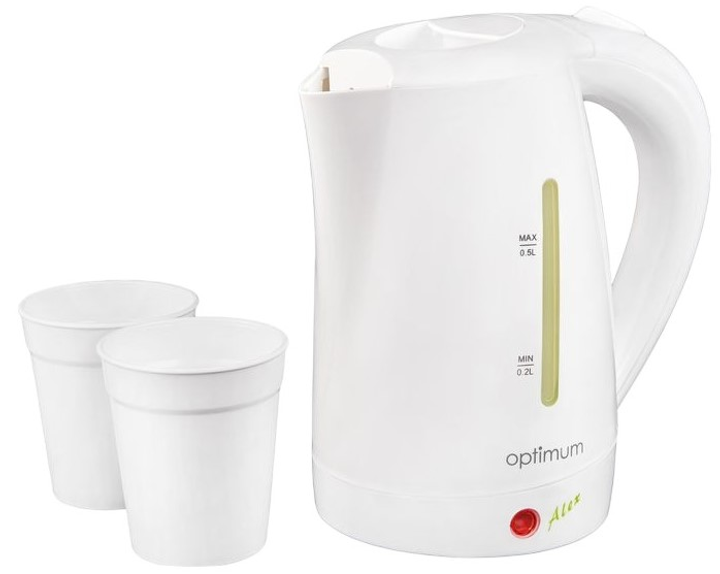 Czajnik elektryczny Optimum CJ 0100 Biały - obraz 1