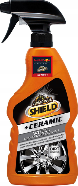 Środek do mycia i czyszczenia felg samochodowych ArmorAll Shield + Ceramic Wheel Treatment&Cleaner 500 ml (5020144229001) - obraz 1