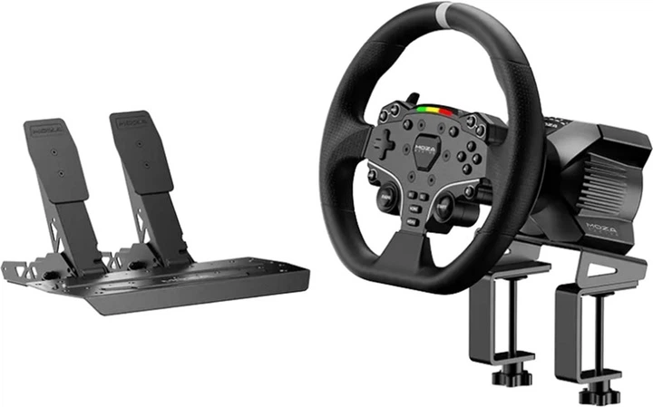 Руль и педали MOZA R3 Racing Bundle for PC, 22кн., подв. педали SR-P Lite, руль ES Lite (RS074) - изображение 3