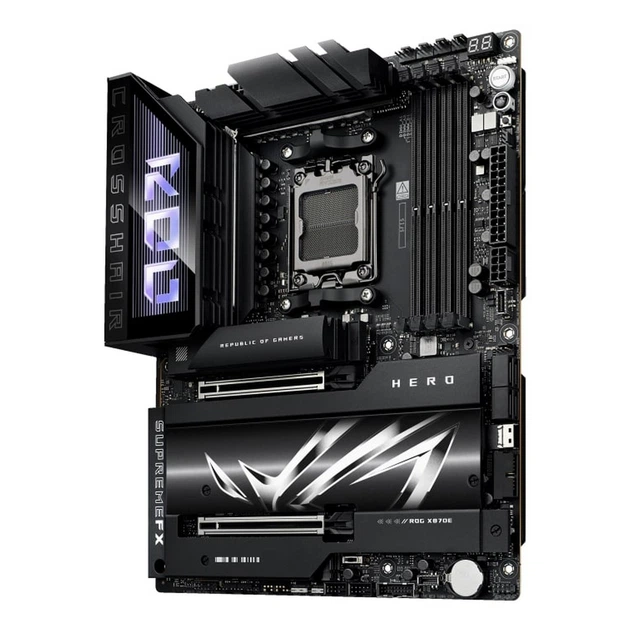 Материнская плата ASUS ROG CROSSHAIR X870E HERO sAM5 X870E 4xDDR5 M.2 HDMI WiFi BT ATX - изображение 11