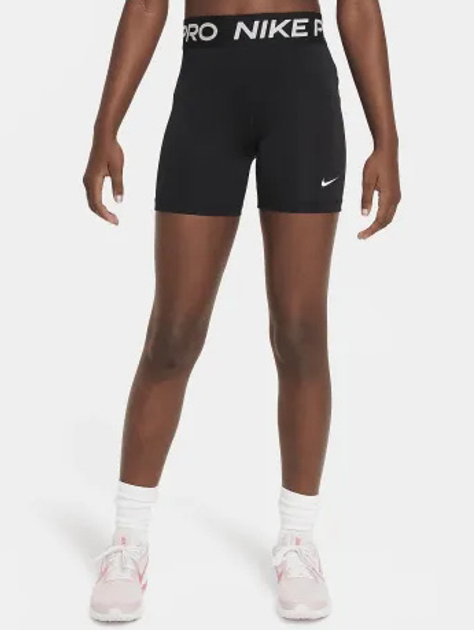 Дитячі велосипедки для дівчинки Nike G Np Df 3In Short DA1033-010 122-128 XS Чорні (194501908085) - зображення 3