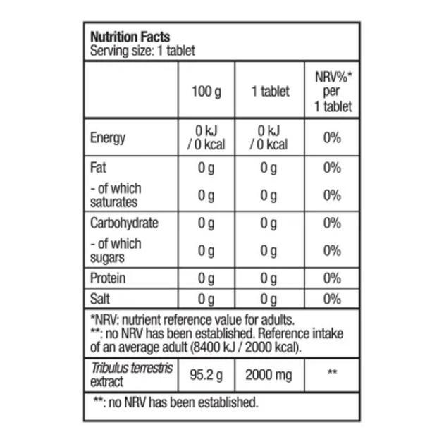 Трібулус BiotechUSA Tribulus Maximus 1500 mg, 90 таб. - зображення 2