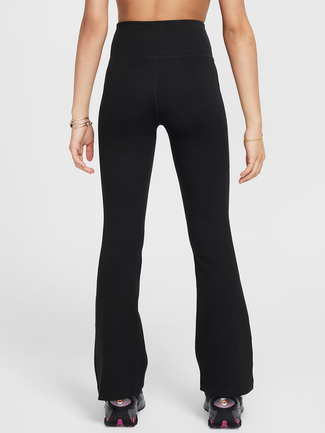 Дитячі спортивні штани для дівчинки Nike G Nsw Clssc Hr Flare Tght Lbr FZ5585-010 128-137 S Чорні (197596628166) - зображення 2