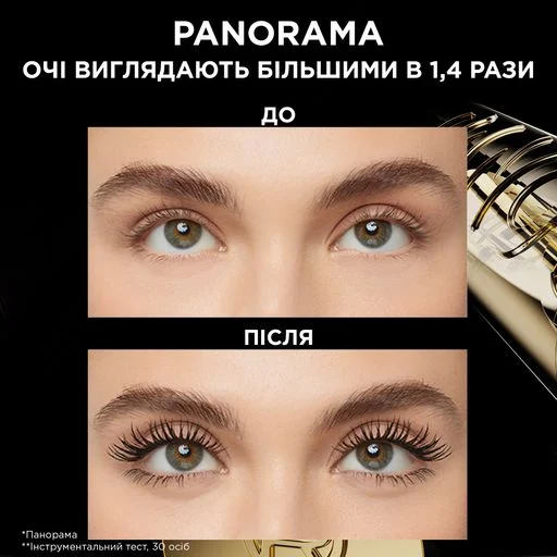 Туш Loreal Paris Panorama volume million lashes 9.9 мл Black (Noir) - зображення 5