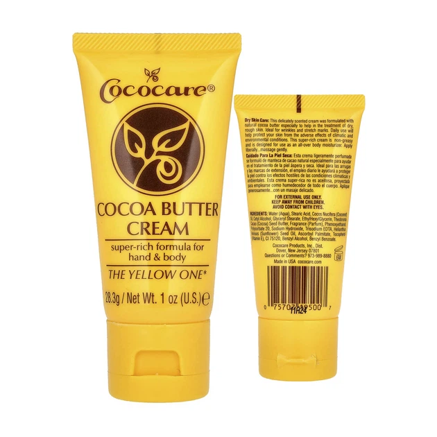 Cococare крем з маслом какао 28,3 г 1 унція для рук тіла сухої огрубілої шкіри зволожуючий від зморшок розтяжок нежирний крем США - Фото 1 Cococare крем з маслом какао 28,3 г 1 унція для рук тіла сухої огрубілої шкіри зволожуючий від зморшок розтяжок нежирний крем США - изображение 1
