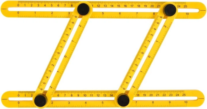 Багатокутова лінійка шаблометр, інструмент для шаблонів Multifunctional Folding Ruler - Фото 6 Багатокутова лінійка шаблометр, інструмент для шаблонів Multifunctional Folding Ruler - изображение 6