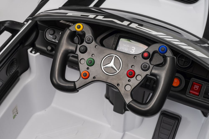 Samochód elektryczny dla dzieci Lean Toys Mercedes AMG GT3 Biały (5905679074329) - obraz 3